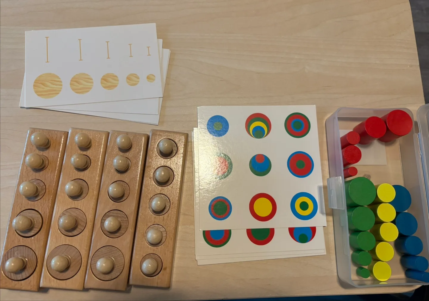 Wooden Montessori Knobbed Cylinders thumbnail