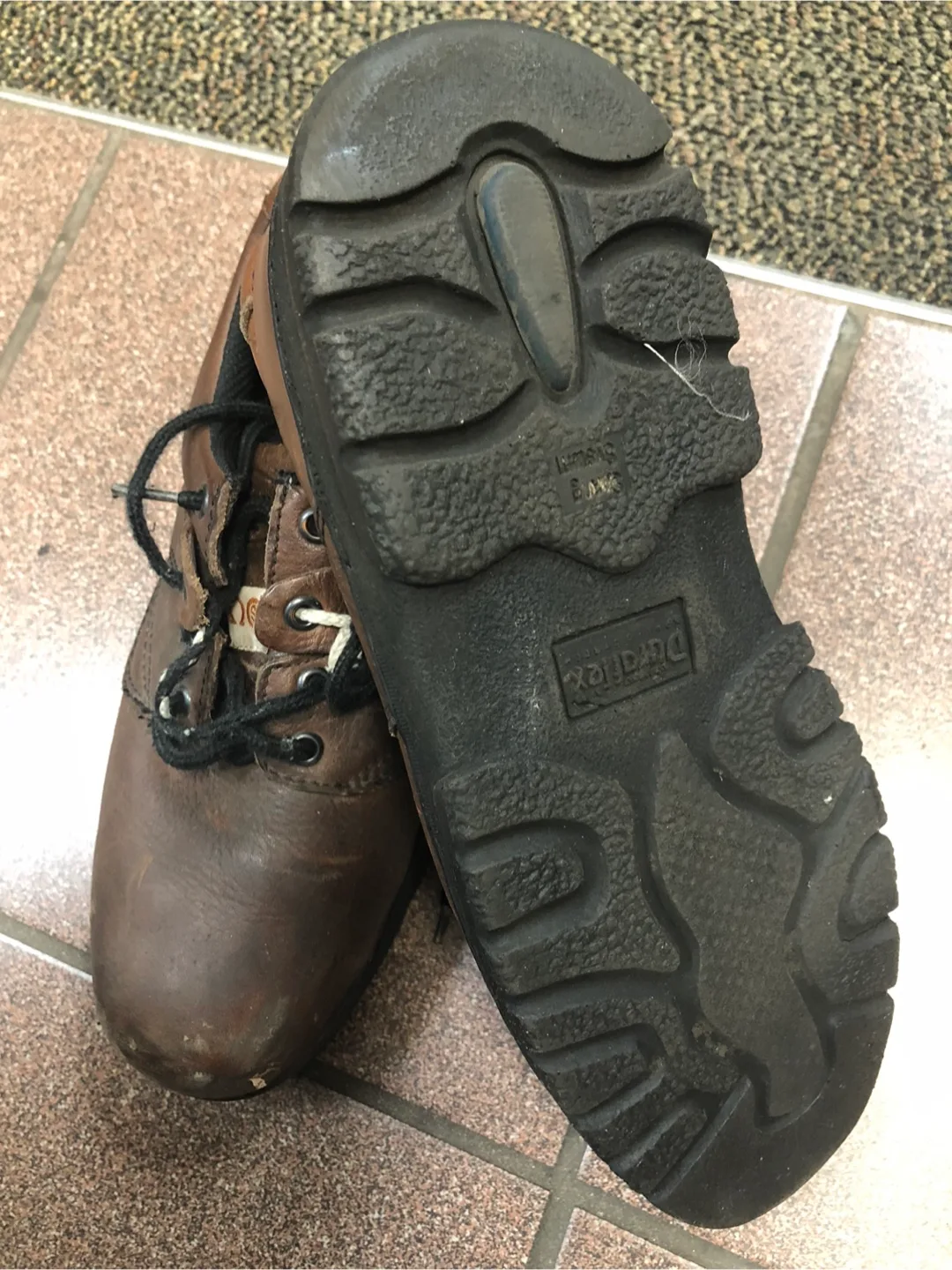 🥕Men’s Duralex Brown Leather Safety Shoes - Size 9 image indicator(4)