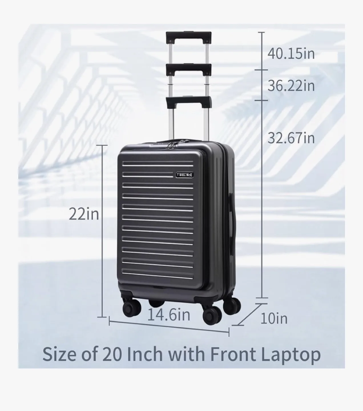 TydeCakre 20-inch Carry On Luggage - Like New! image indicator(2)