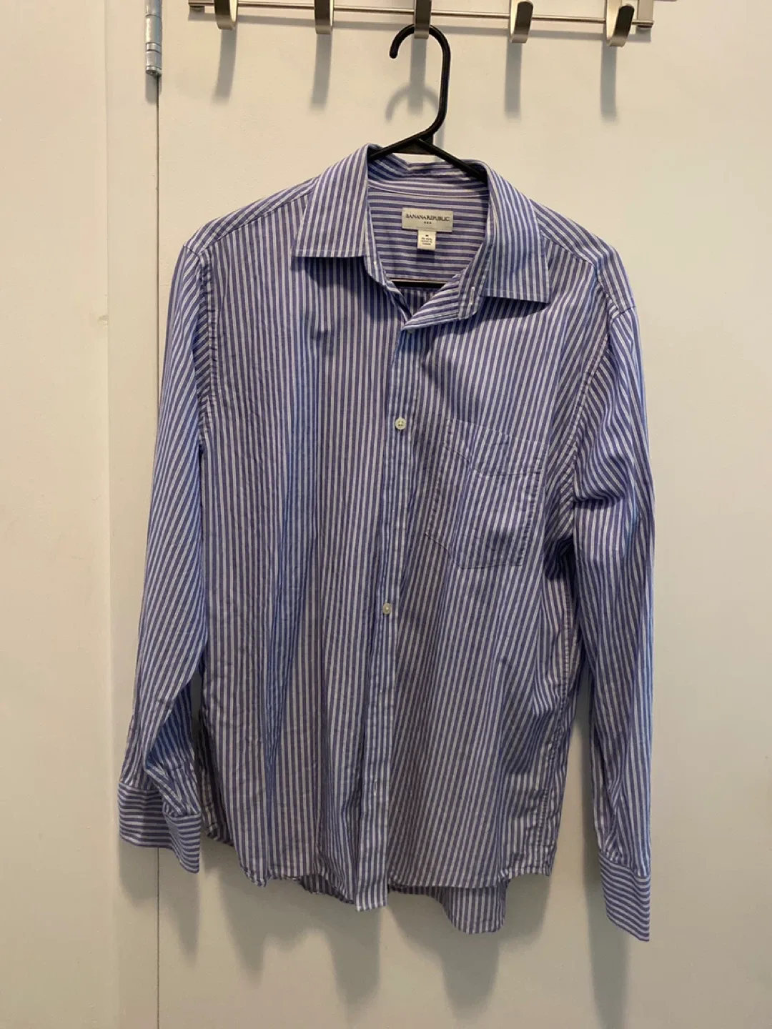 Banana Republic Striped Dress Shirt - Size M thumbnail