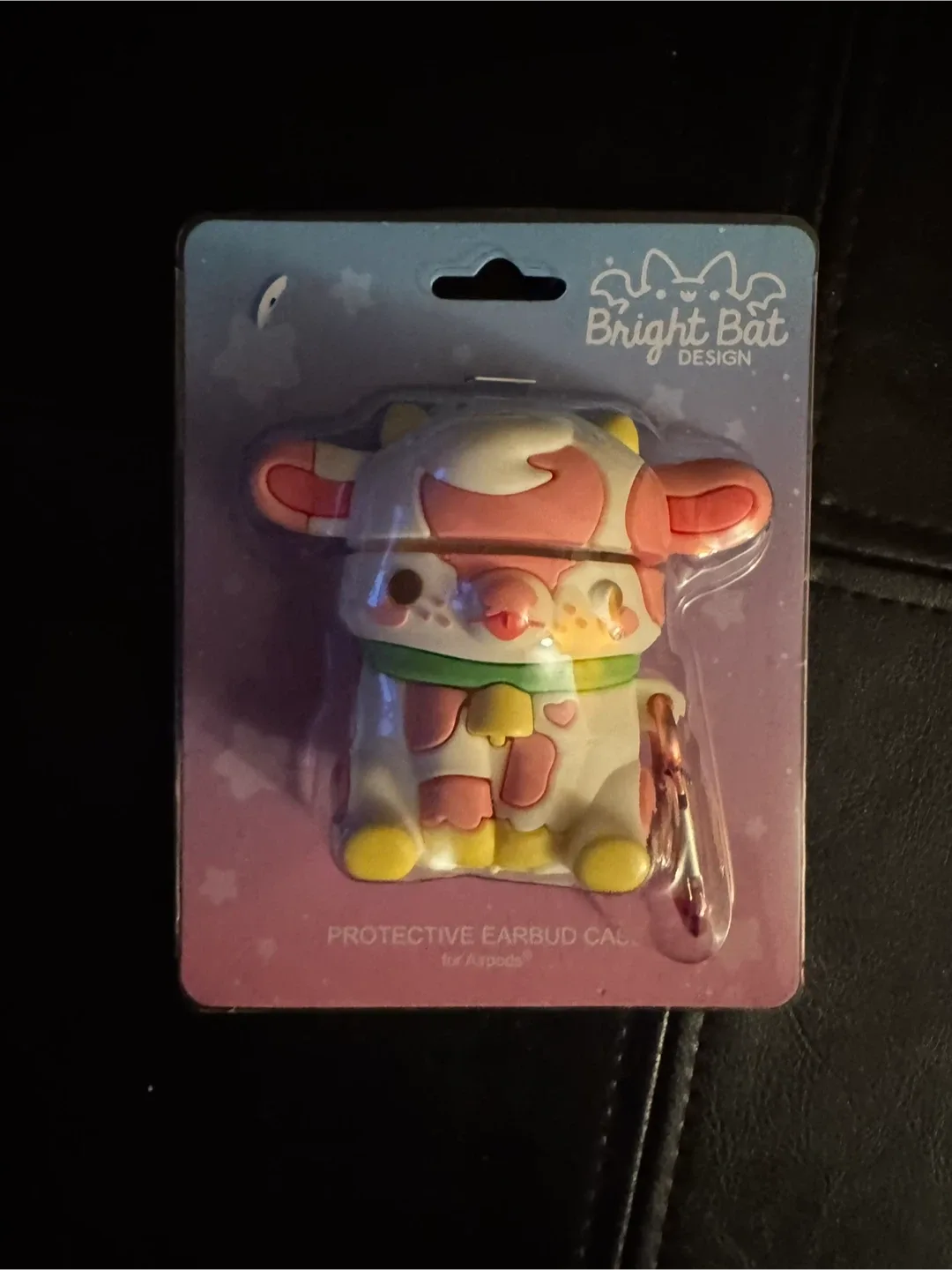 Bright Bat Design Cow AirPods Case - New thumbnail