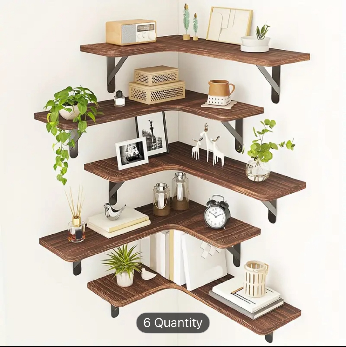 New Corner Shelf 5-Tier Wall Mount
