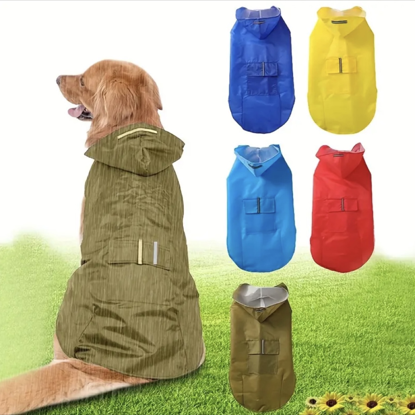 Dog Raincoat - 3XL - Deep Blue - photo 4