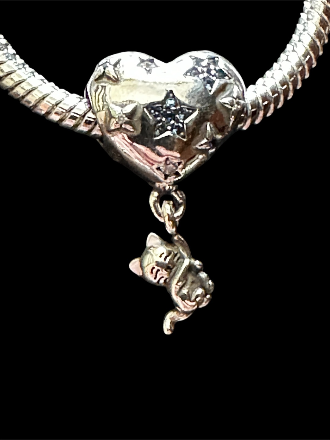 Heart & Cat Charm Bracelet - photo 2