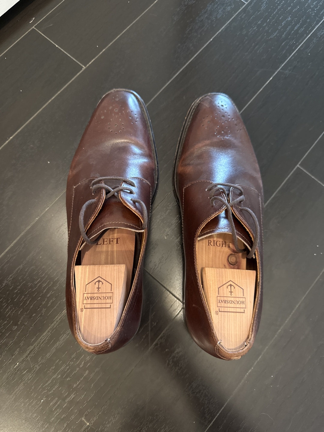 Vince Camuto - Brown Leather Dress Shoes 8.5M - photo 3