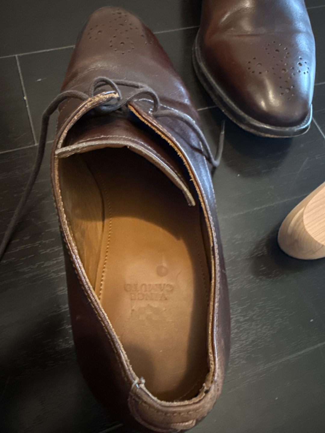 Vince Camuto - Brown Leather Dress Shoes 8.5M - photo 5