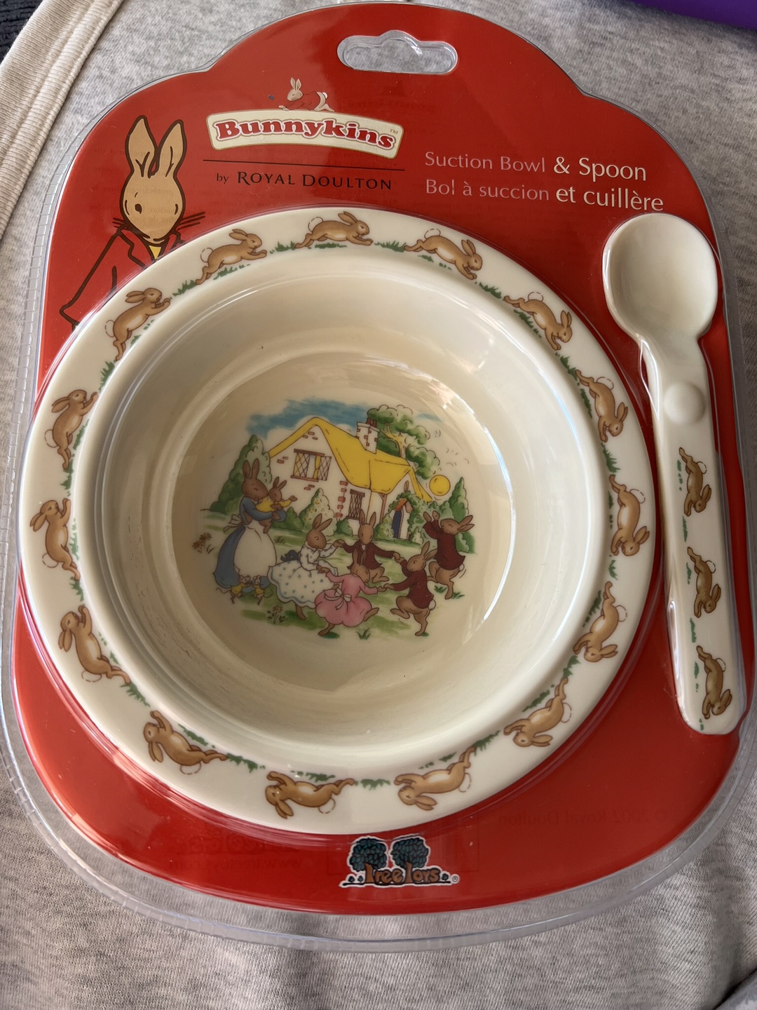 Royal Doulton Bunnykins Suction Bowl & Spoon Set