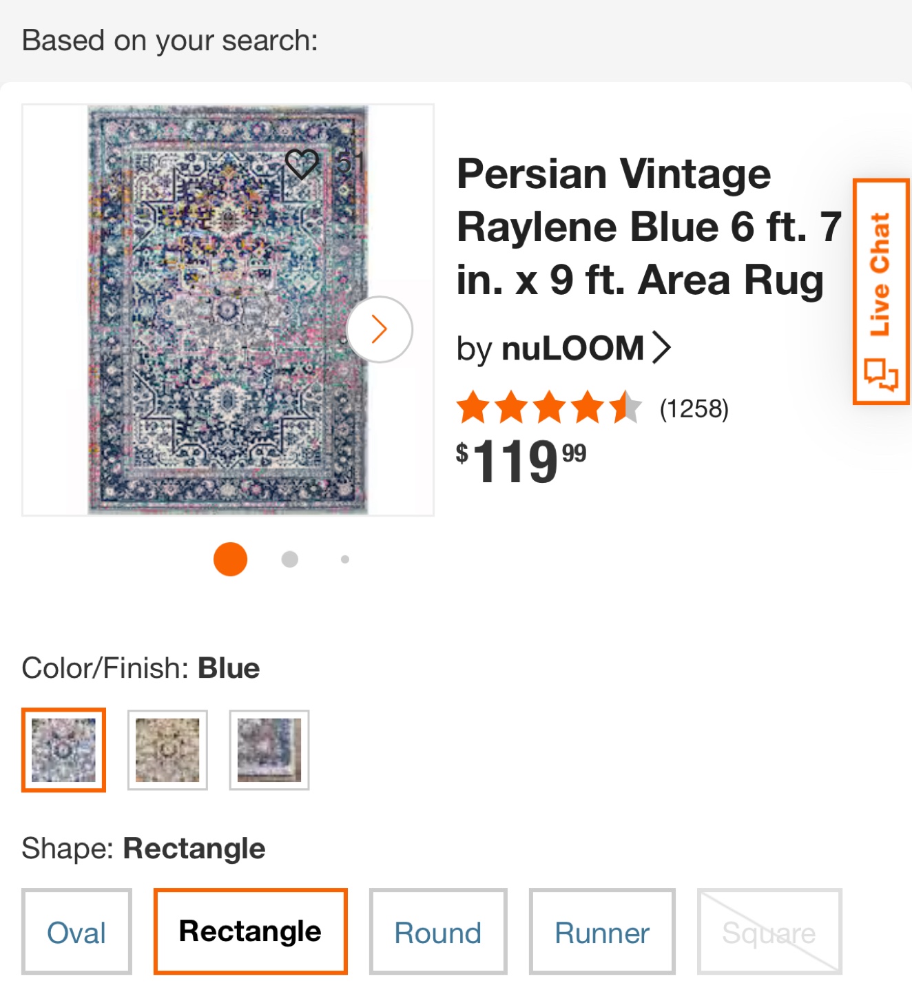 nuLOOM Bodrum Blue Area Rug 6'7" x 9' - photo 2