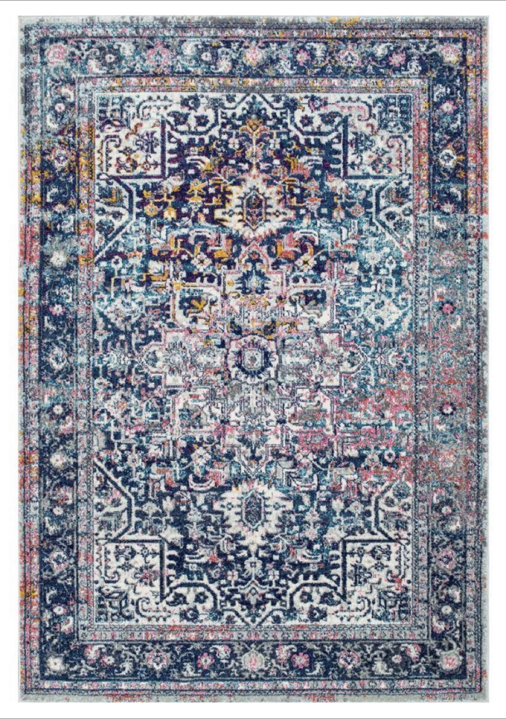 nuLOOM Bodrum Blue Area Rug 6'7" x 9'