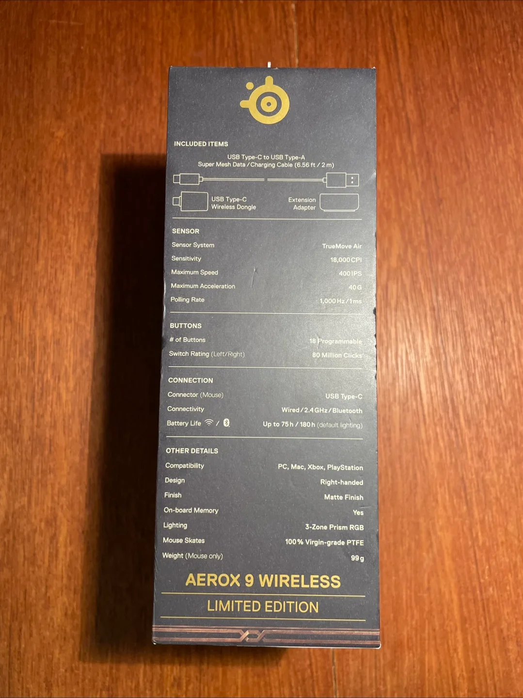 NEW!! Steelseries Aerox 9 18000DPI Tracking Gaming Mouse - $225 image indicator(3)