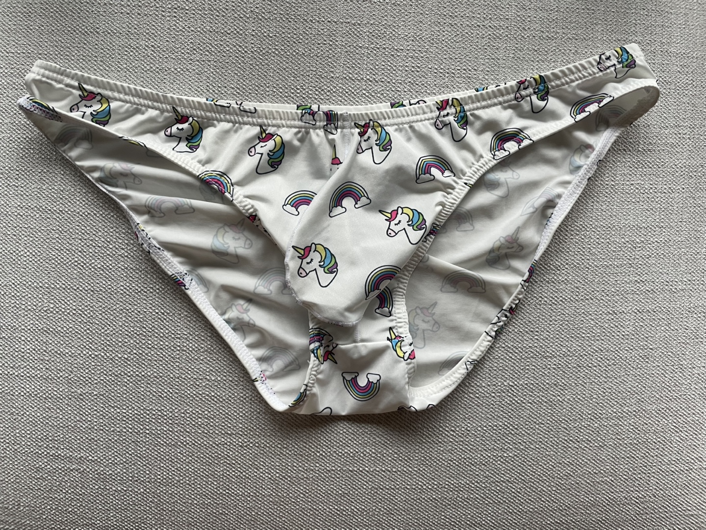 J.J. Malibu Unicorn Rainbow Briefs  - Size M