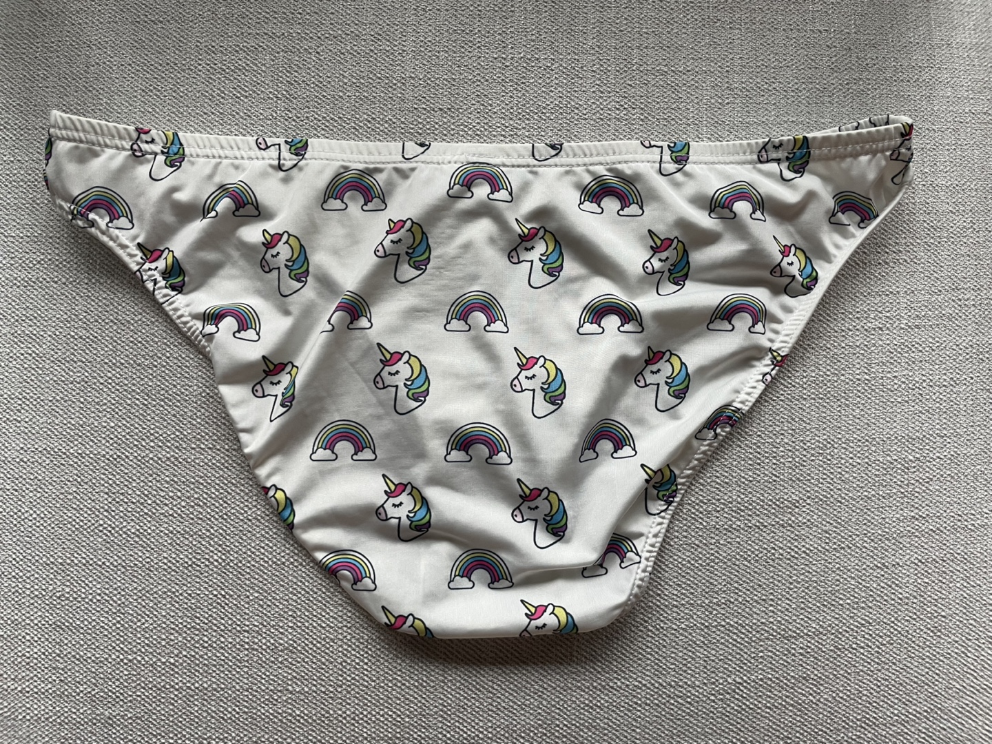 J.J. Malibu Unicorn Rainbow Briefs  - Size M - photo 2