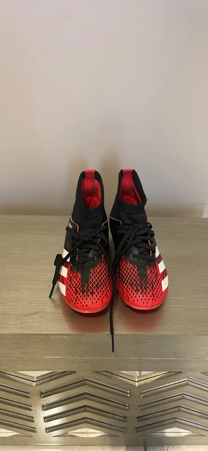 Adidas Predator Soccer Cleats - Black/Red thumbnail