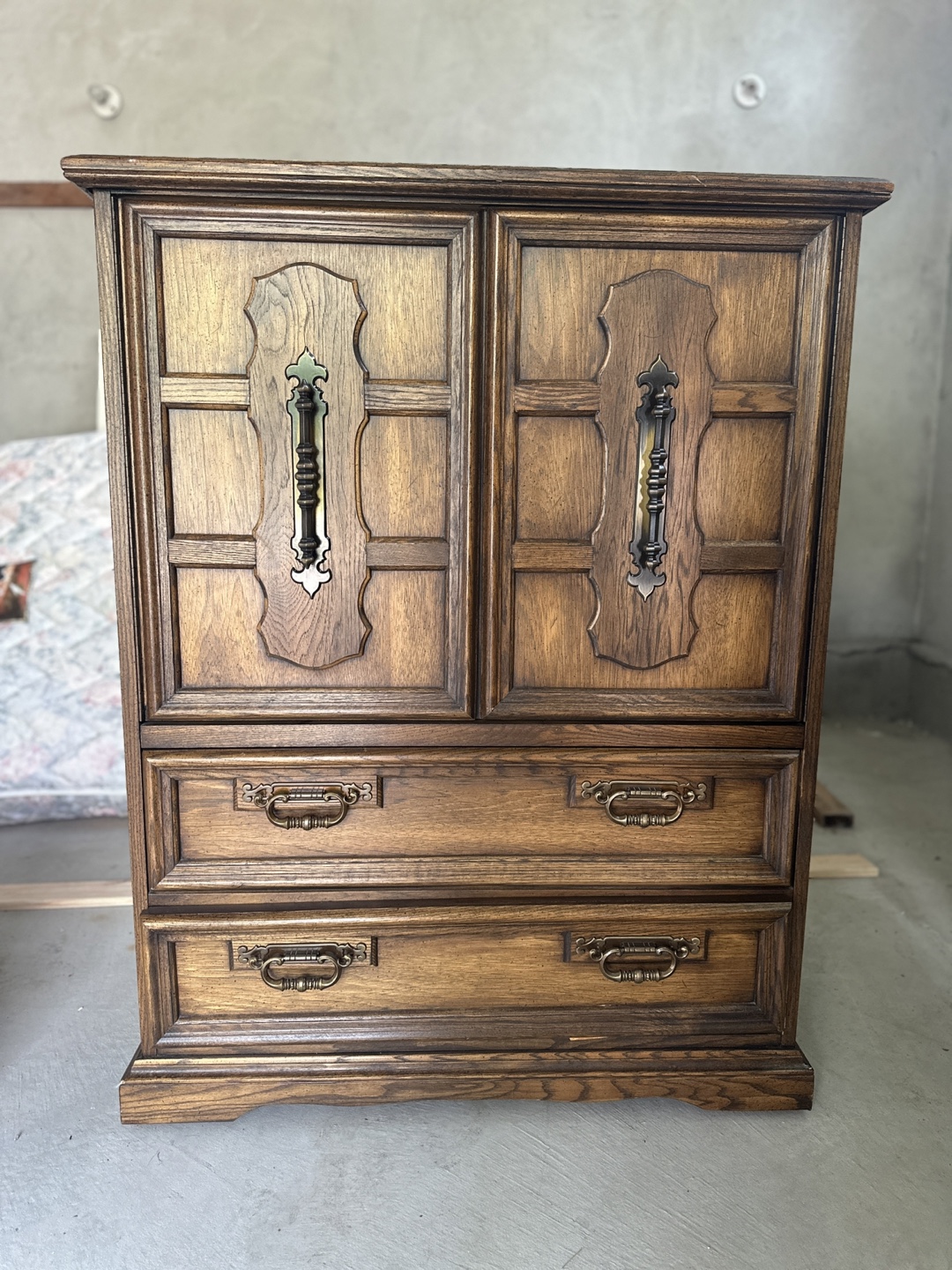 Vintage Wooden Armoire