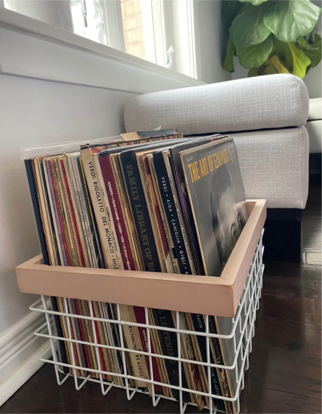 Vinyl Record Wire Basket - photo 2
