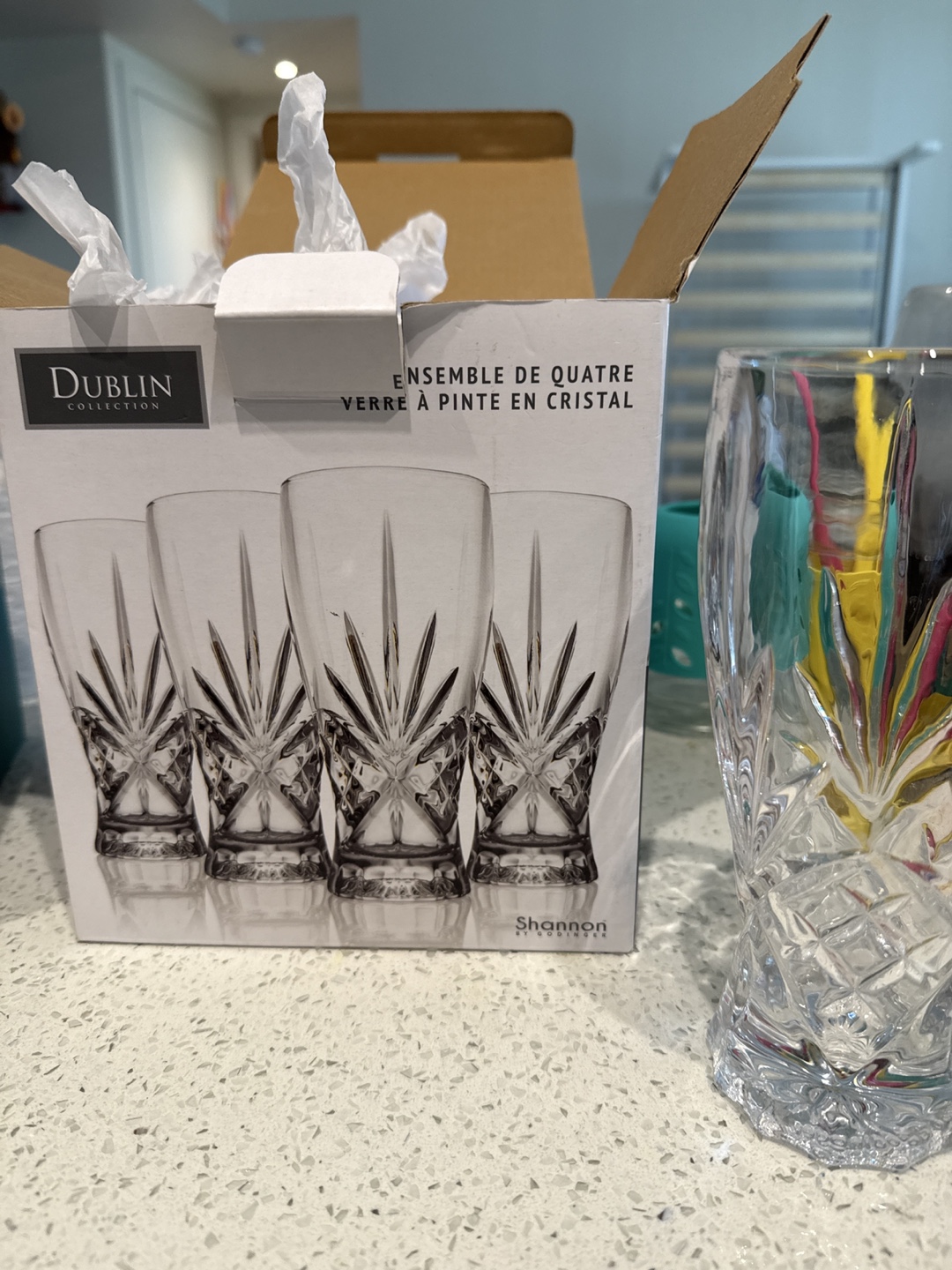 Shannon Crystal Dublin Collection Pint Glasses (Set of 4)