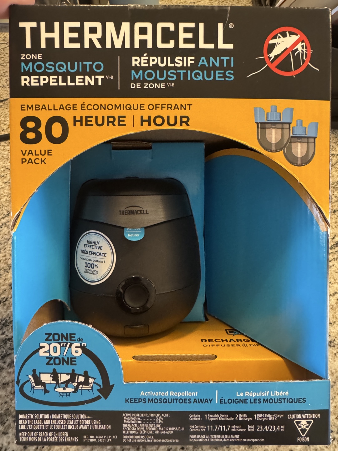New Thermacell Mosquito Repellent