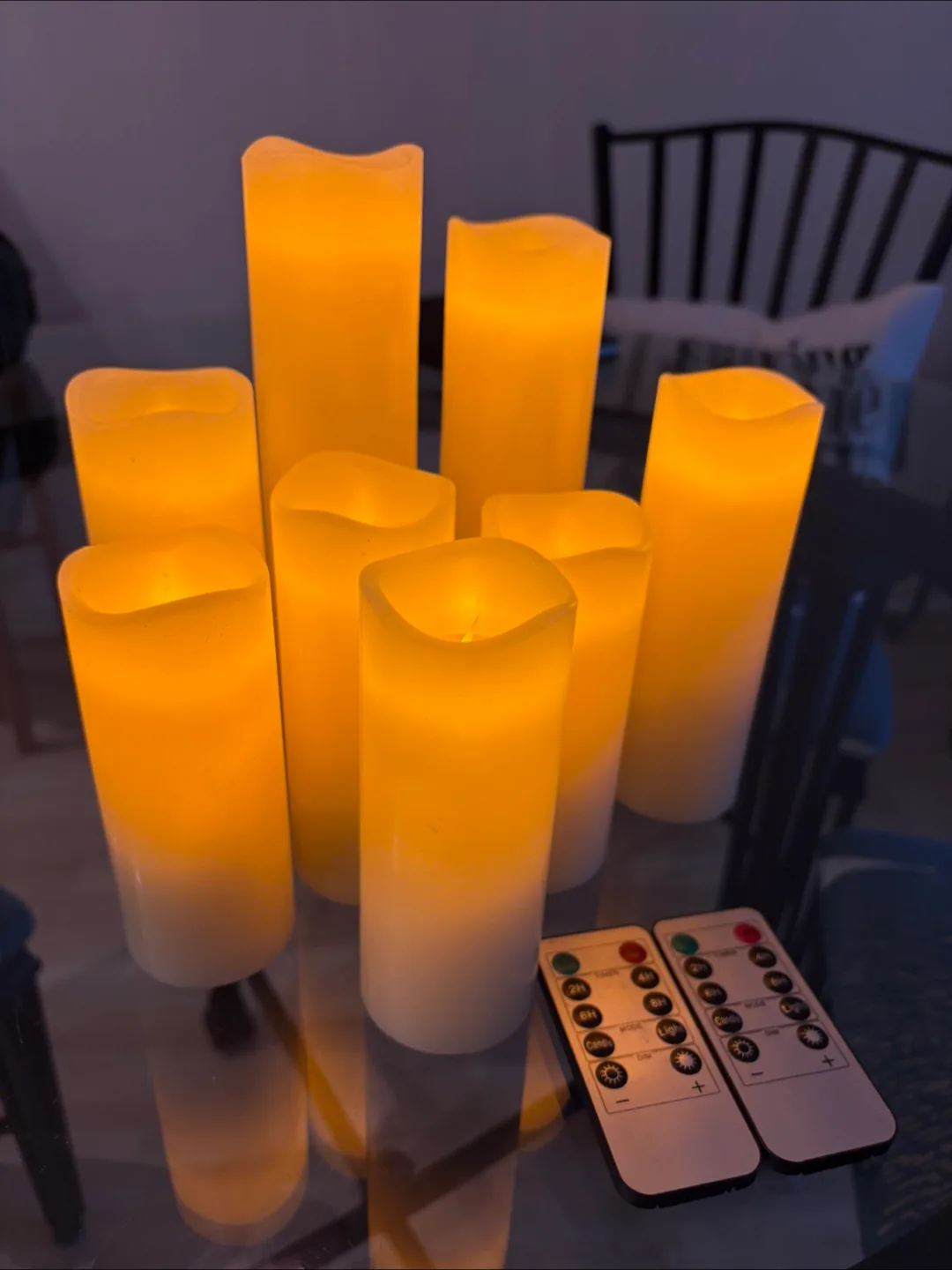 8 Flameless LED Candles with 2 Remotes thumbnail