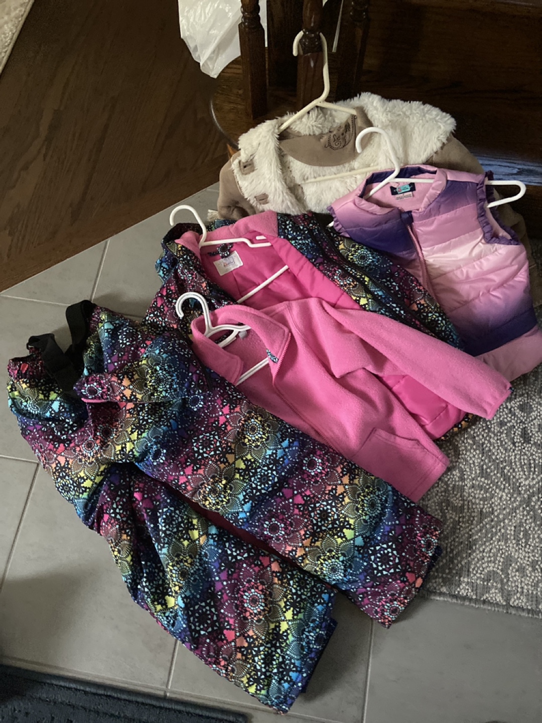 Kids' Clothing Bundle - Jackets, Vest, Snow Pants