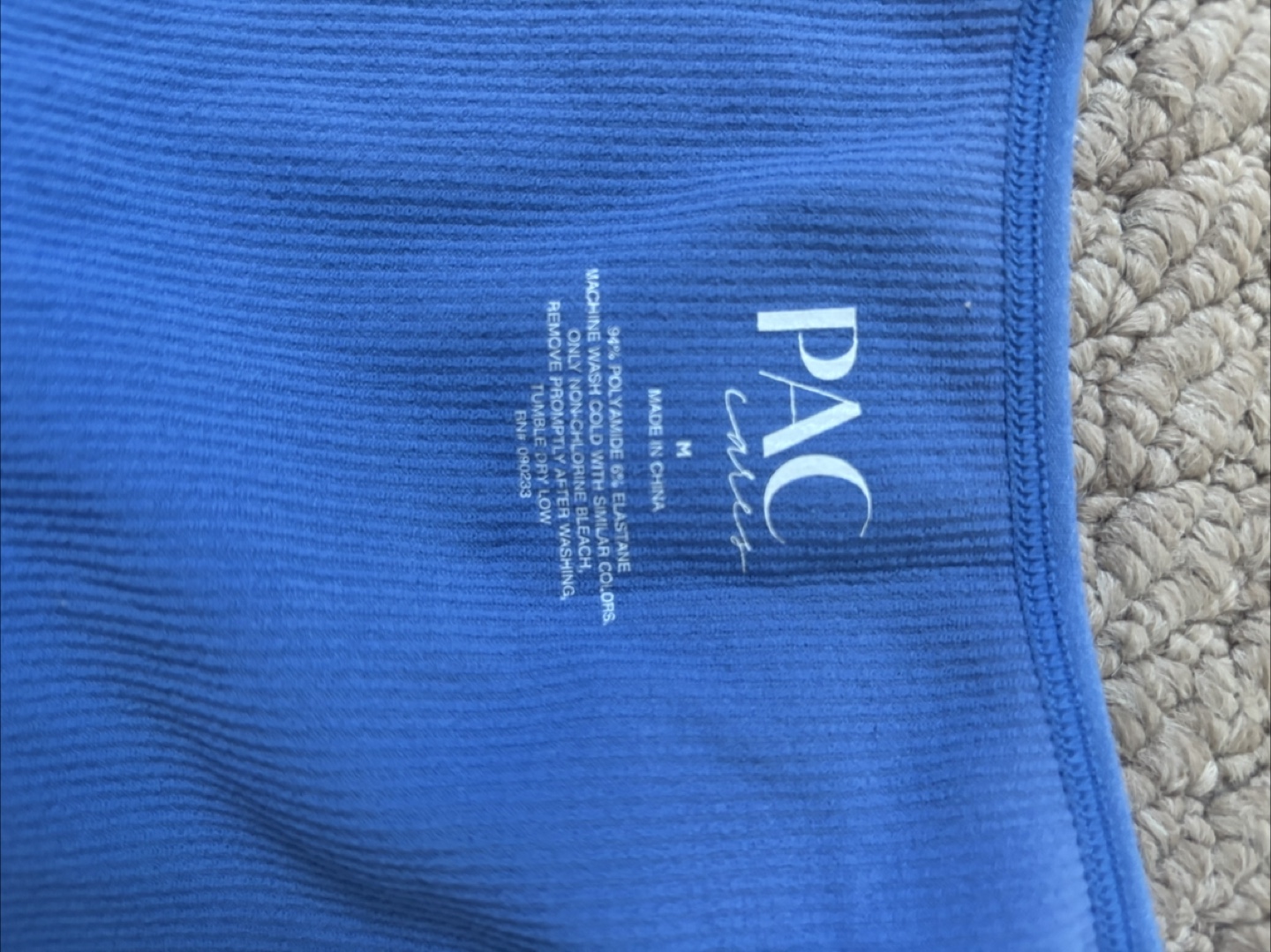 PACSUN Blue Ribbed Crop Top - Size M - photo 3