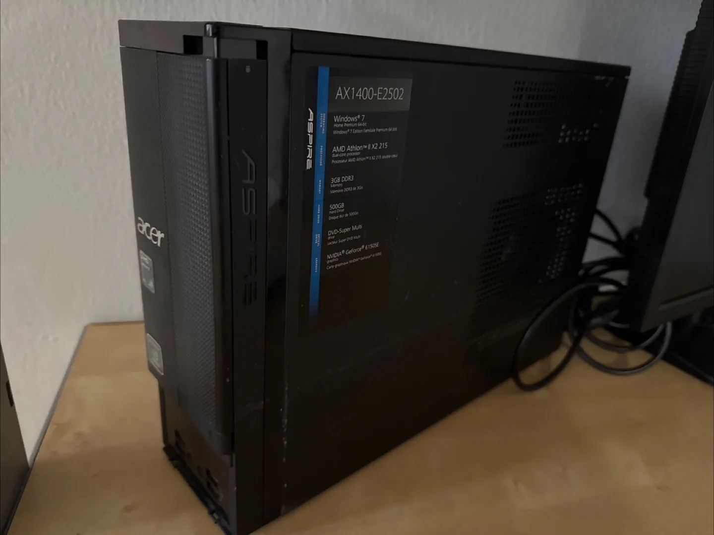 Moving sale-Acer Aspire AX1400-E2502 Desktop PC & LG Monitor image indicator(3)