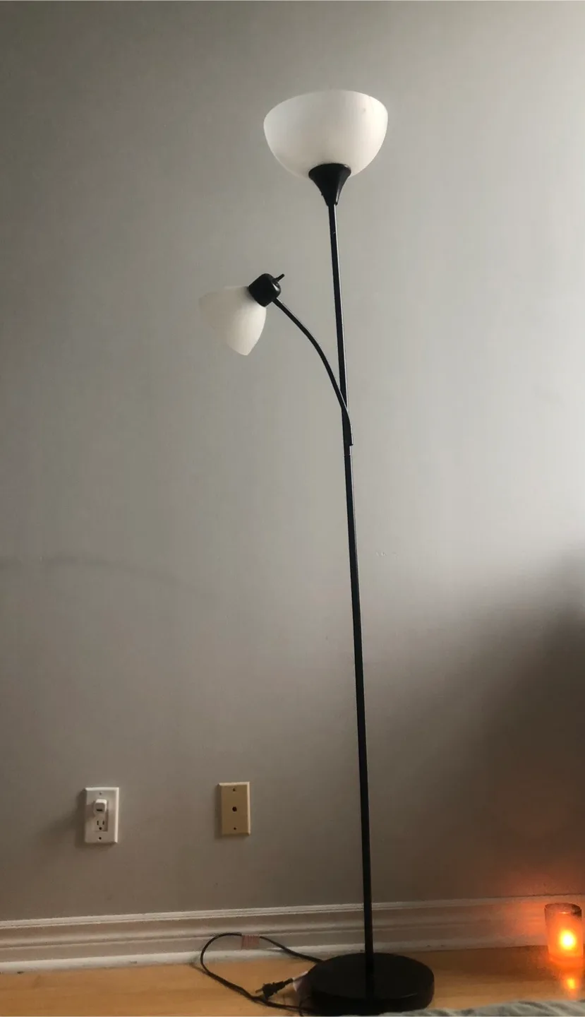 Floor Lamp with Two Lights image indicator(2)