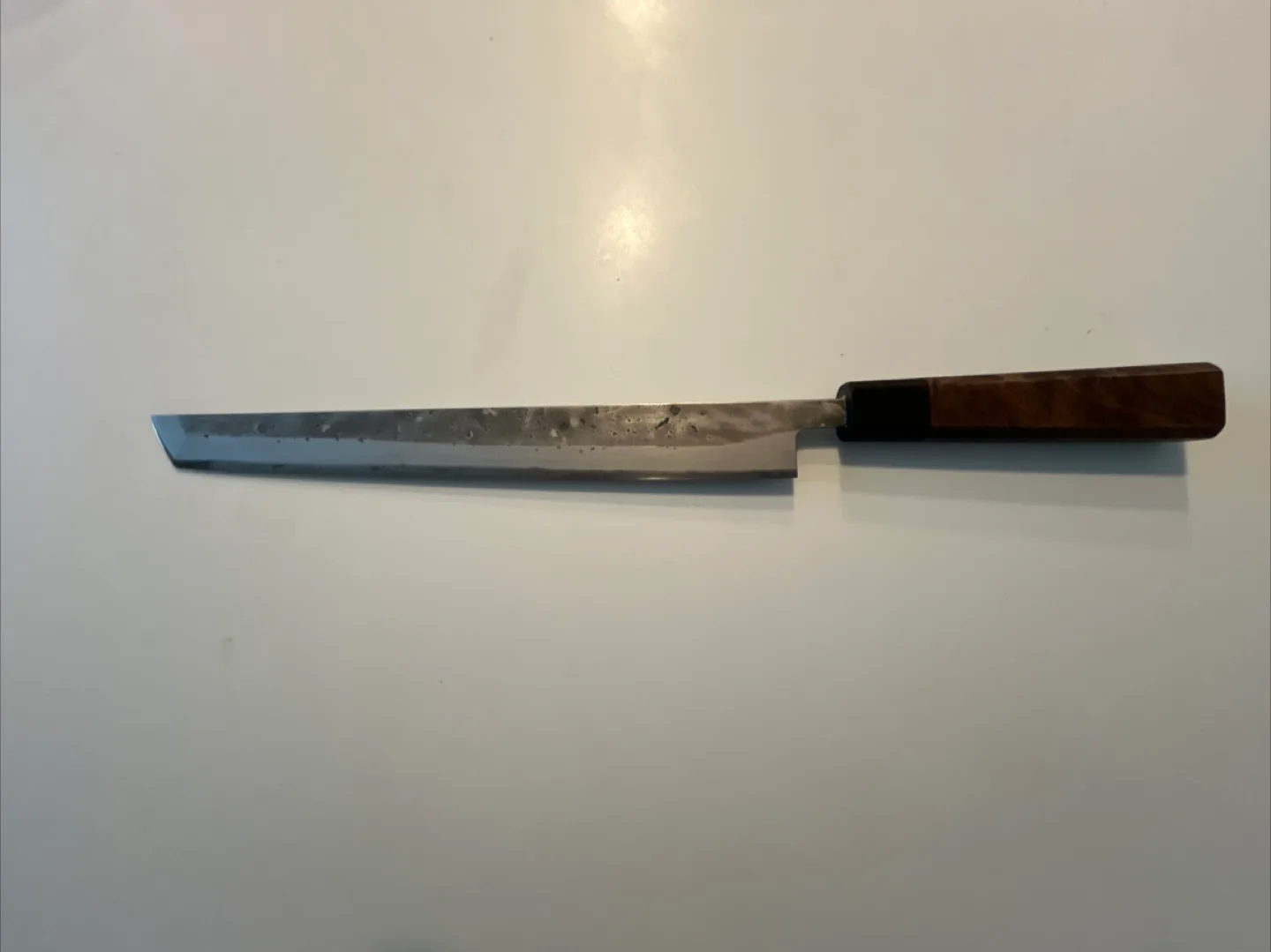 Tokusei Yamada - 270mm Japanese knife (Sakimaru) with says thumbnail