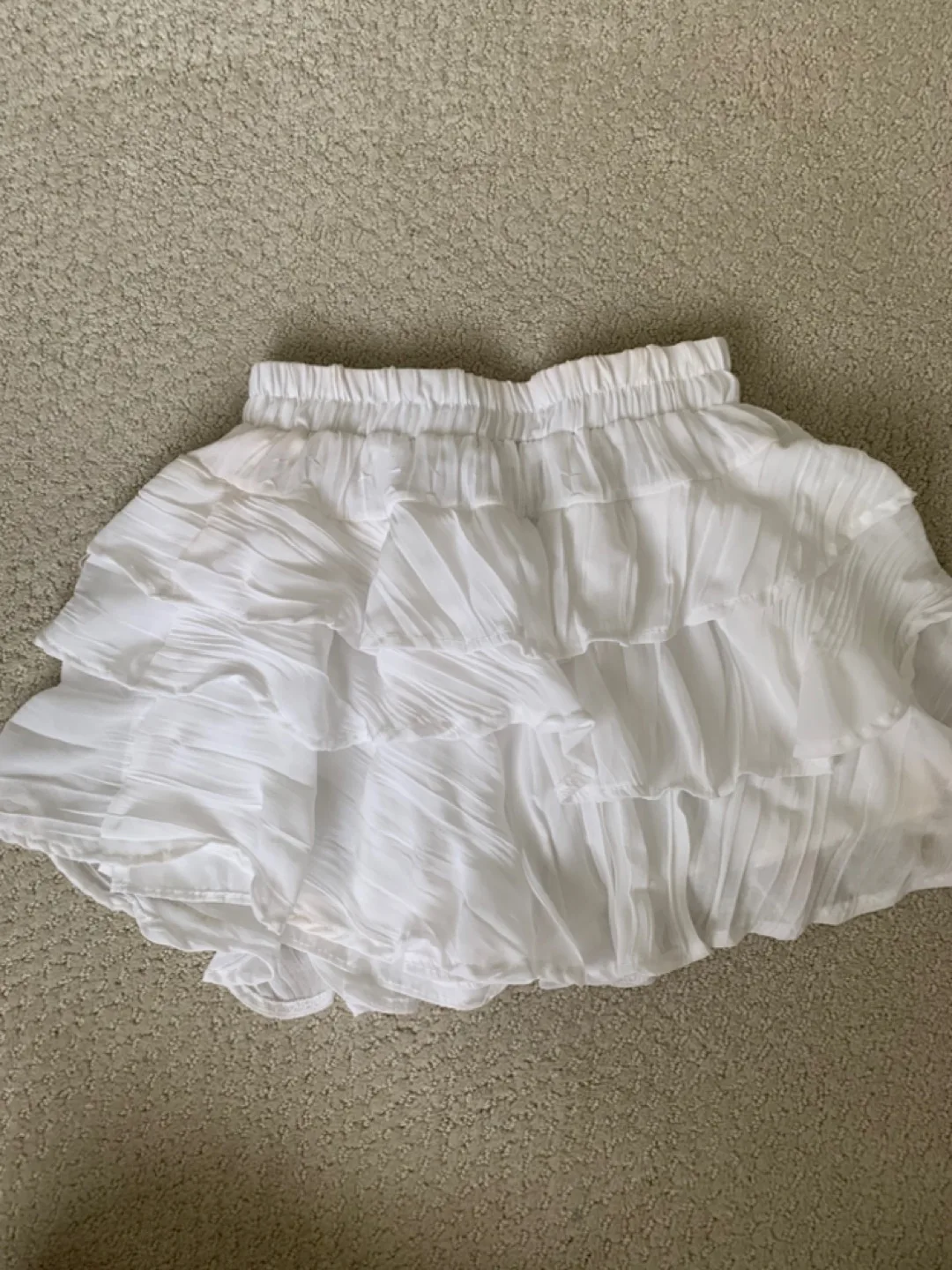 Oak + Fort White Ruffled Skirt - Size Small thumbnail