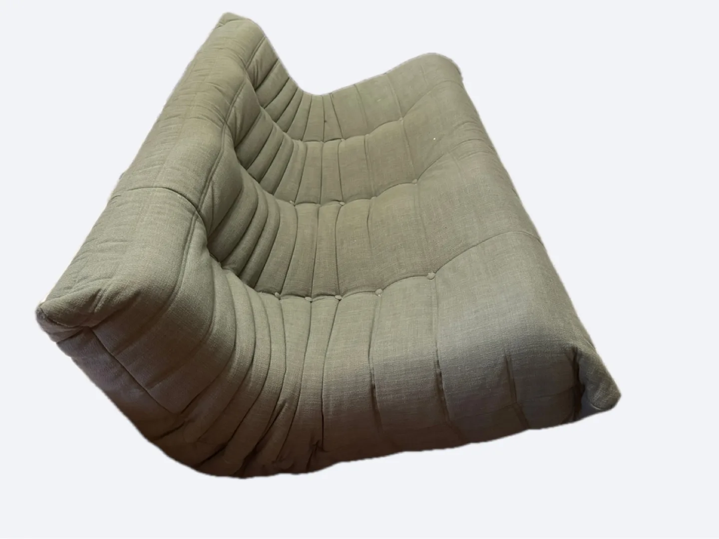 Ligne Roset Togo-style Loveseat couch - Green image indicator(2)