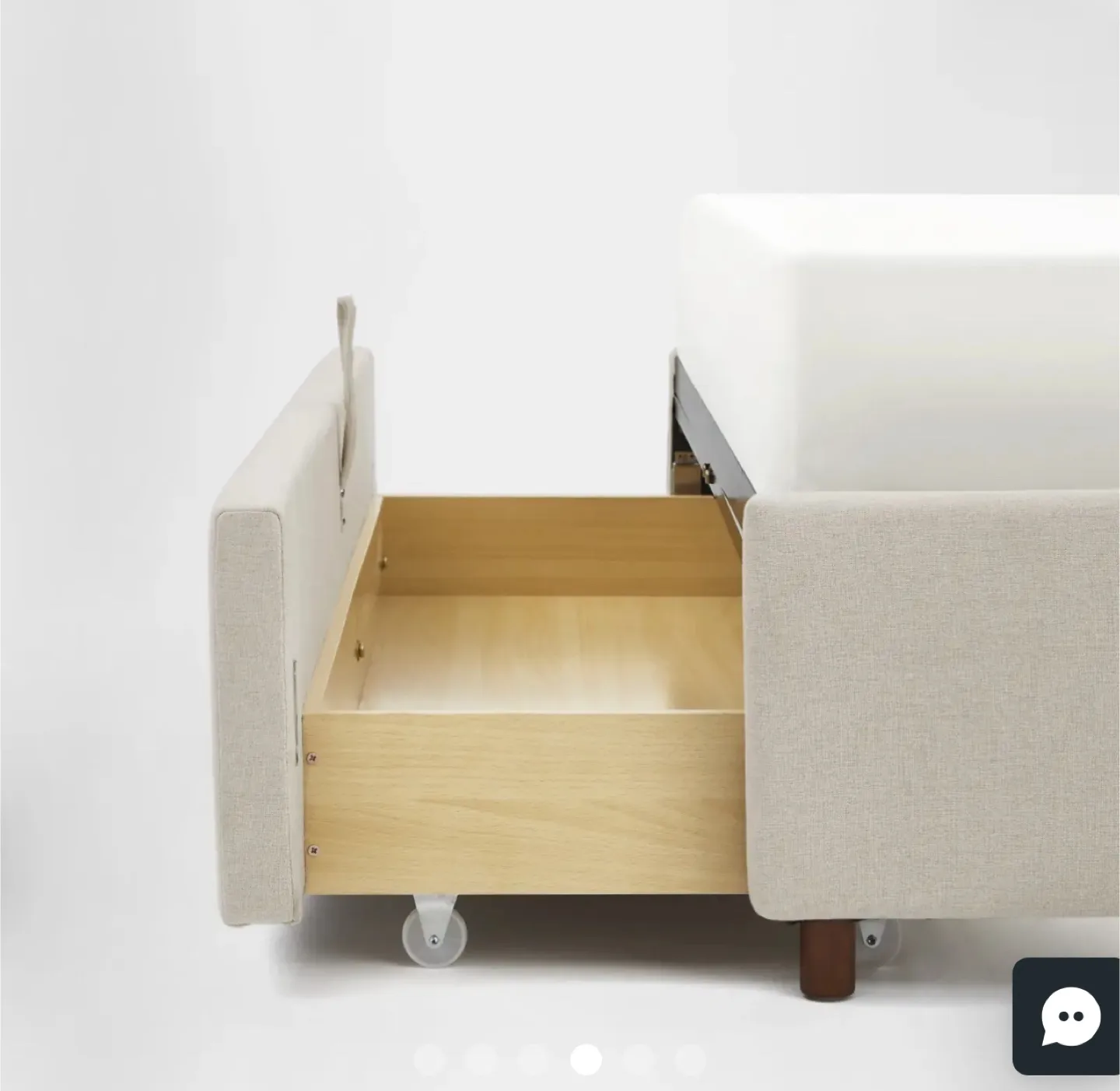 Queen Storage bed and mattress Silk & Snow image indicator(3)