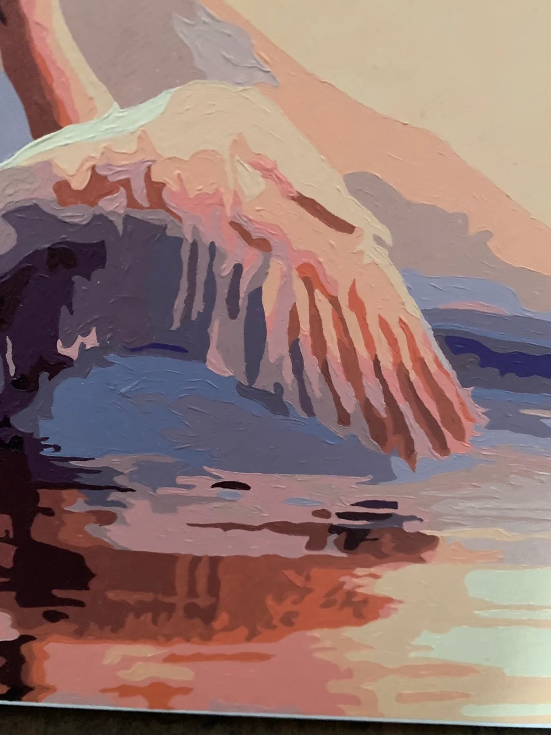 Swan oil painting on Canvas image indicator(2)