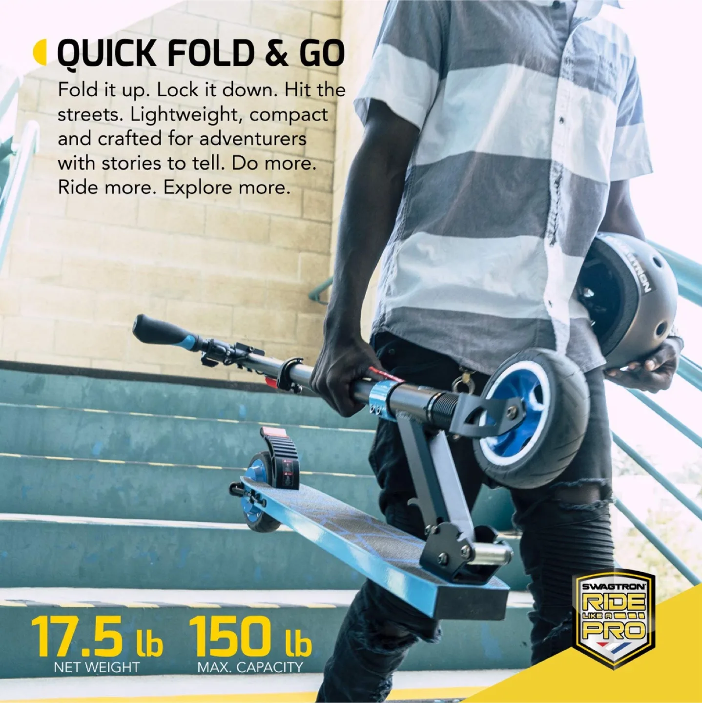 Swagtron Ride Like a Pro RDSPRO Electric Scooter image indicator(3)