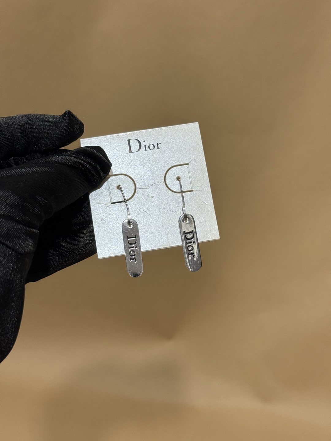 Dior Silver Drop Earrings