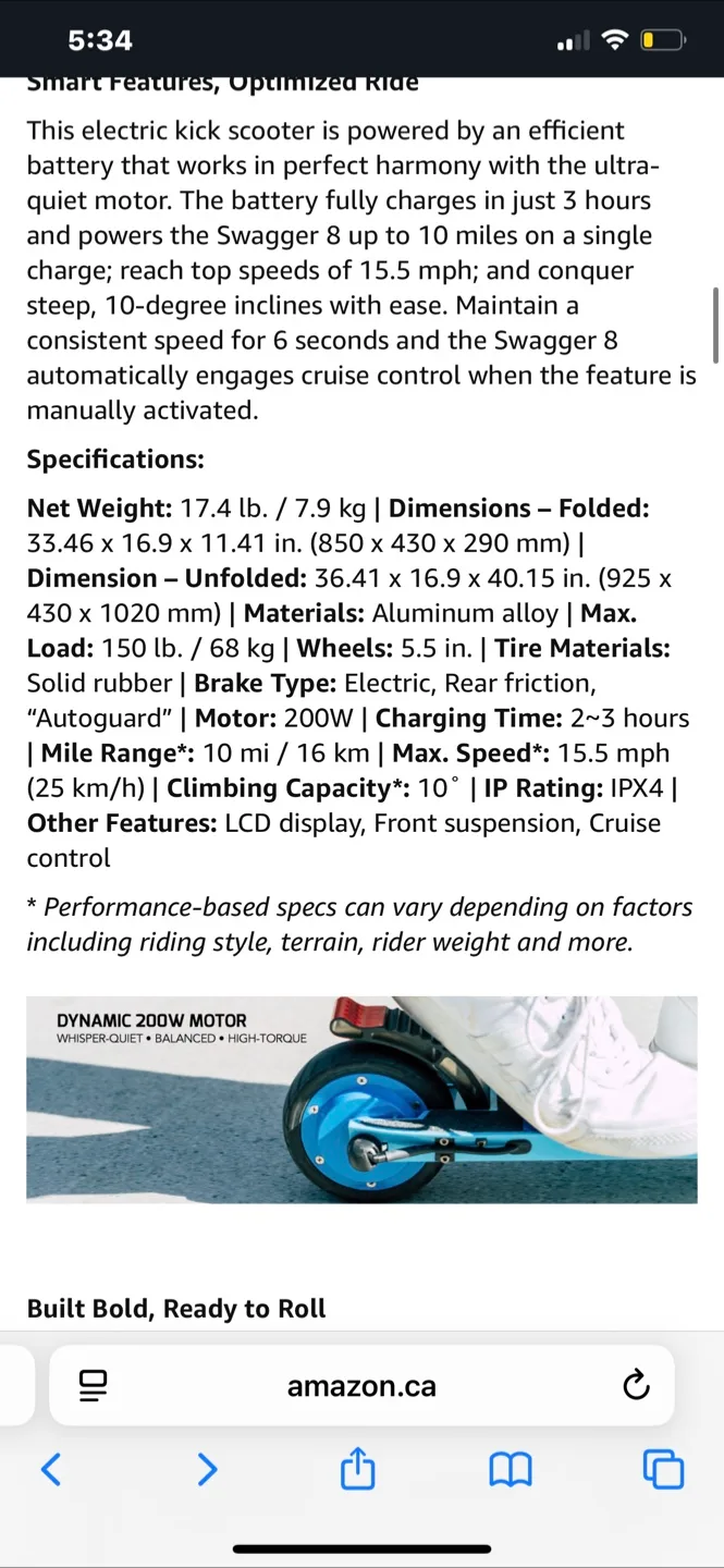 Swagtron Ride Like a Pro RDSPRO Electric Scooter image indicator(8)