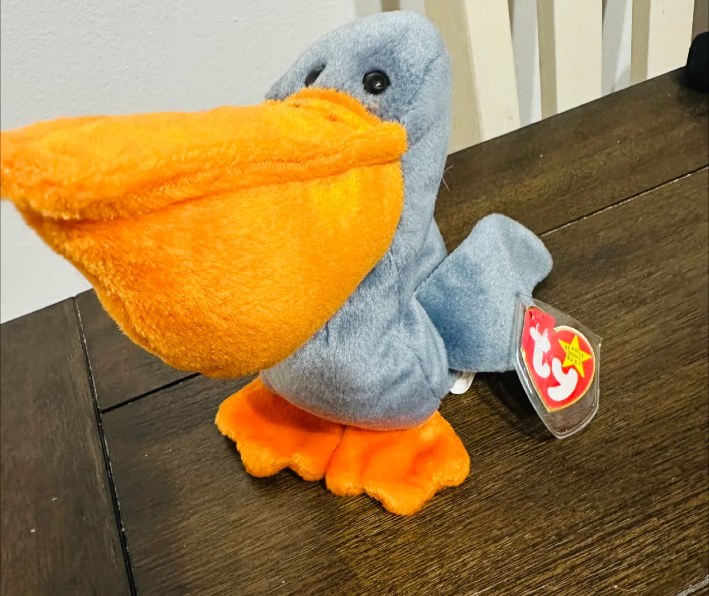 1996 vintage Ty Beanie Baby Scoop the Pelican thumbnail