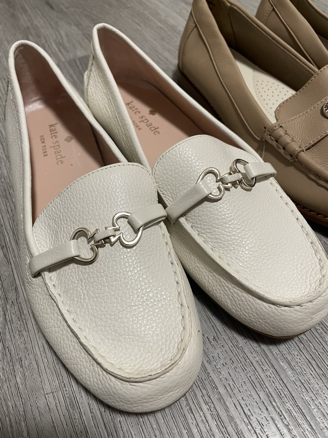 Kate Spade White Leather Loafers - photo 2