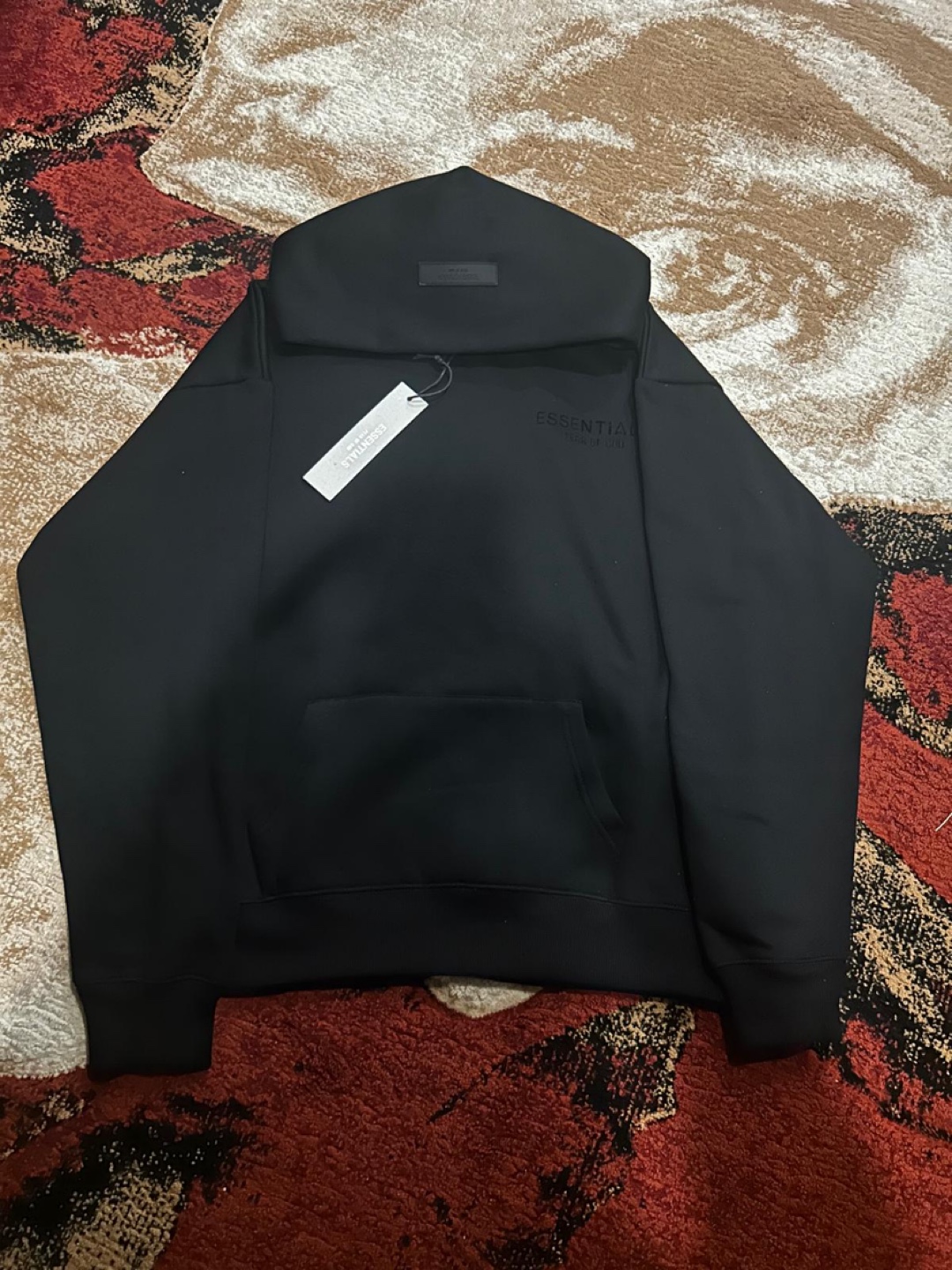 Fear of God Essentials Black Hoodie & Sweatpants Set