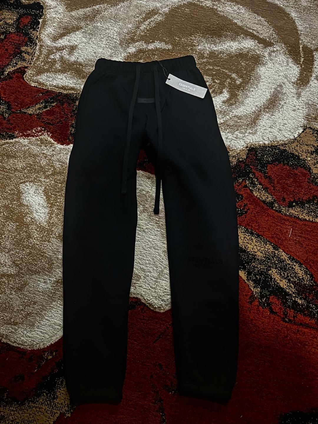Fear of God Essentials Black Hoodie & Sweatpants Set - photo 2