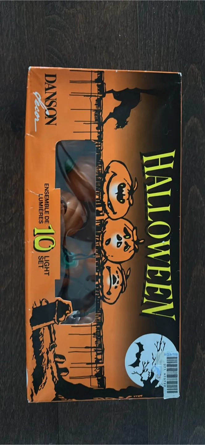 Danson Halloween Pumpkin String Lights - 10 Lights thumbnail
