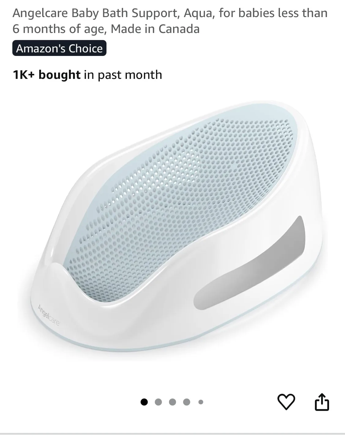 Angelcare Aqua Bath Support - Newborn to 6 Months