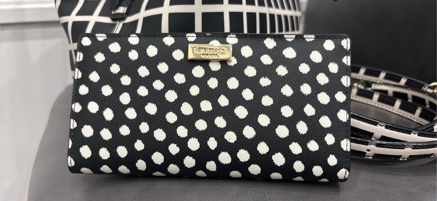 Kate Spade Black & White Tote Bag with Wallet - photo 3