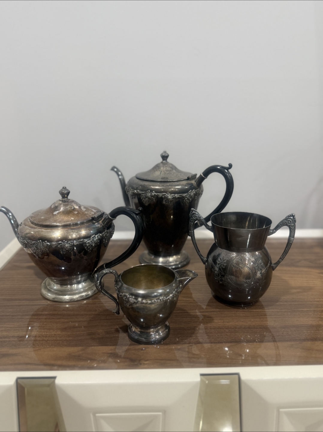 Vintage Silver Plated Tea Set - photo 2