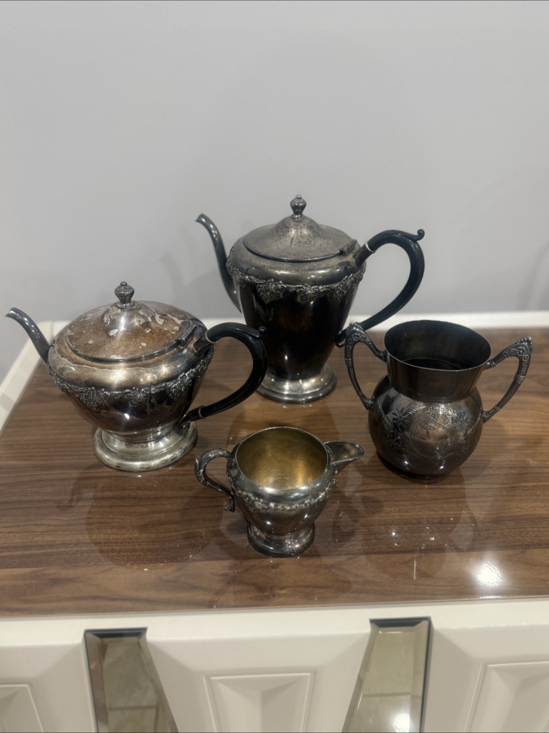 Vintage Silver Plated Tea Set - photo 3