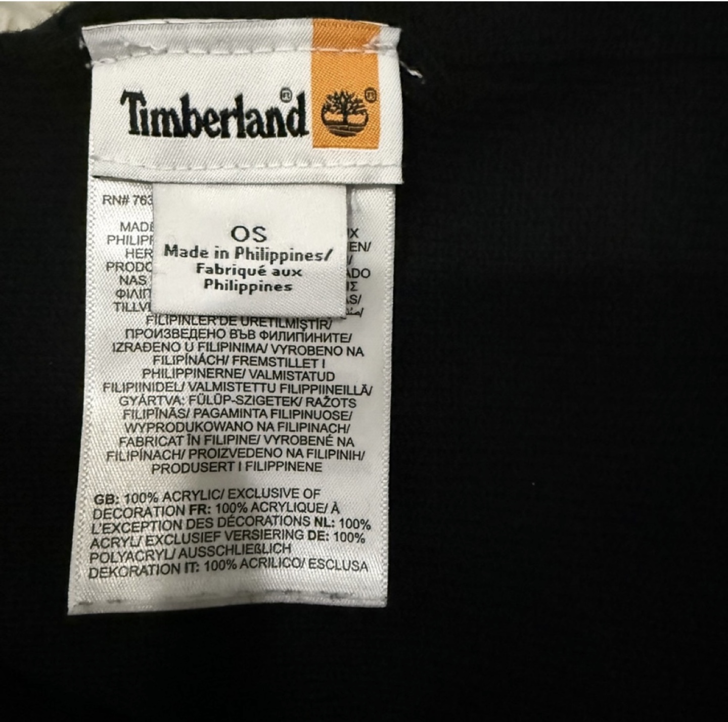 Timberland Black Beanie - OS - photo 5