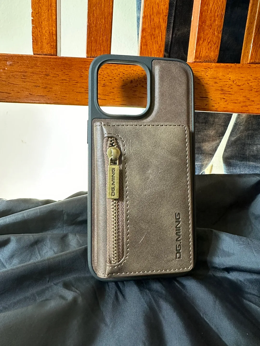 DG.MING iPhone Wallet Case - brown image indicator(4)