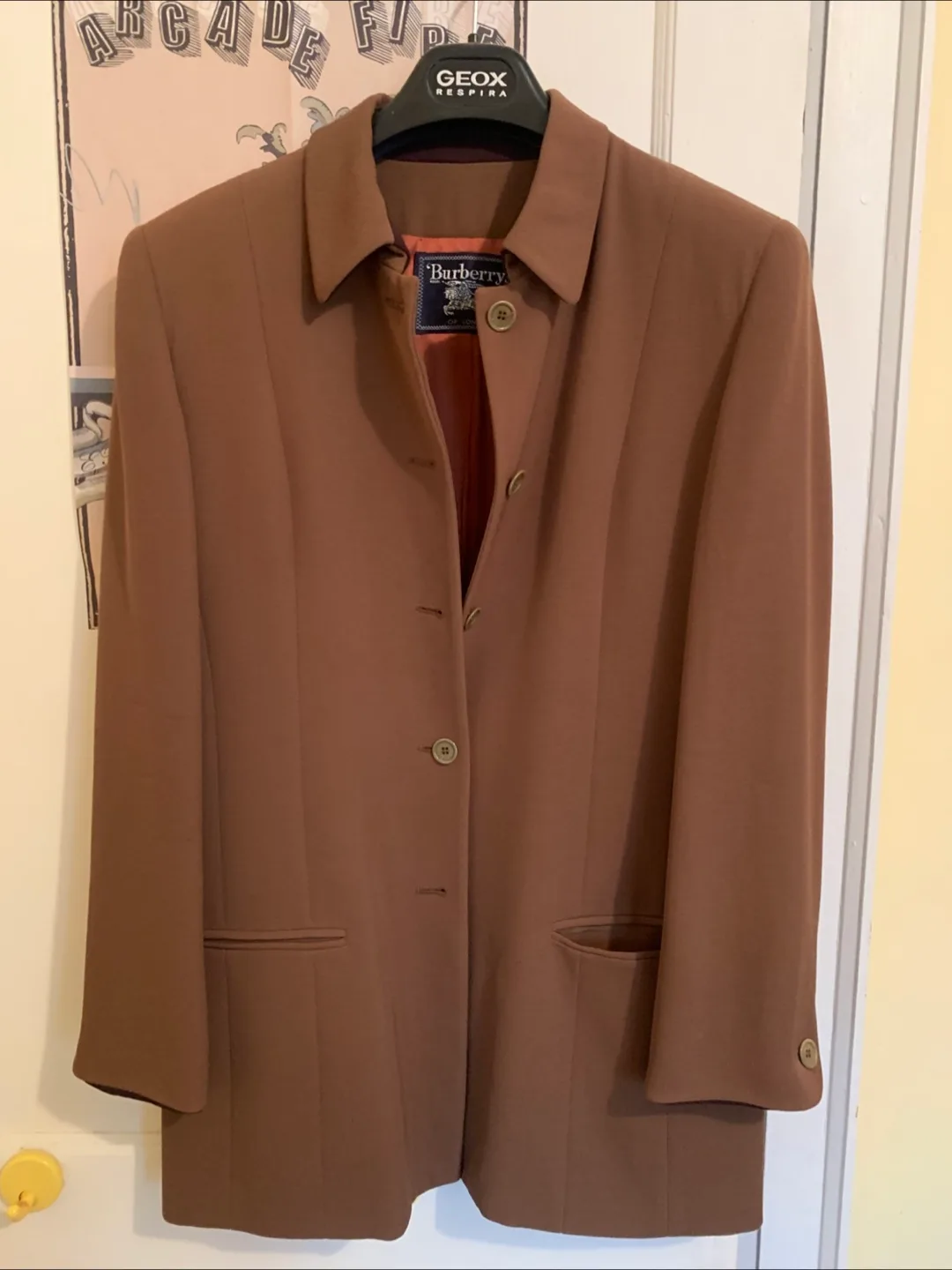 Burberrys Blazer - Size 10, Brown, 100% Wool thumbnail