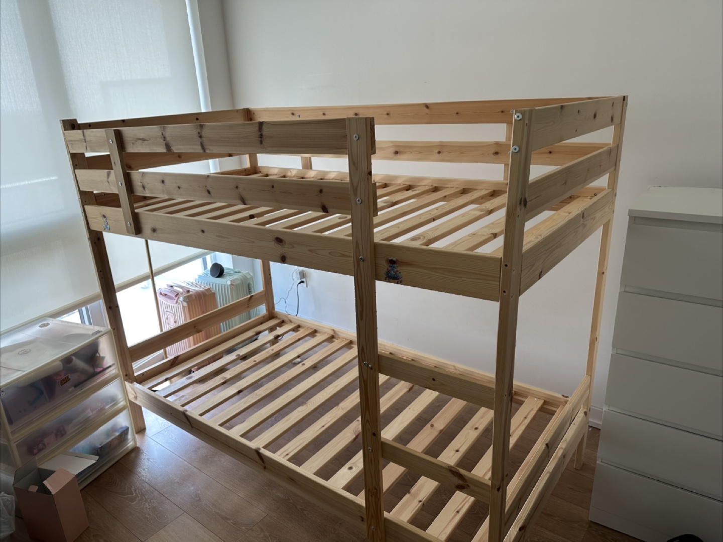 IKEA MYDAL Twin  Bunk Bed Frame with two Mattress