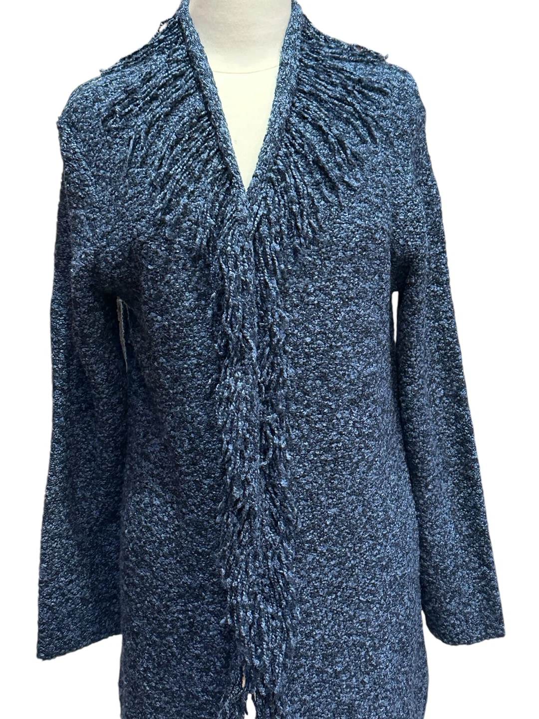 Option Elle Blue Fringe Cardigan - Size 02 - photo 4