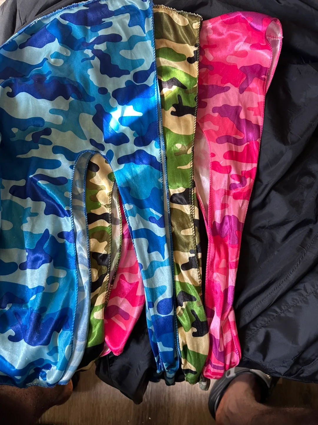 3 Camo Durags - Blue, Green, Pink $20 for all of them thumbnail