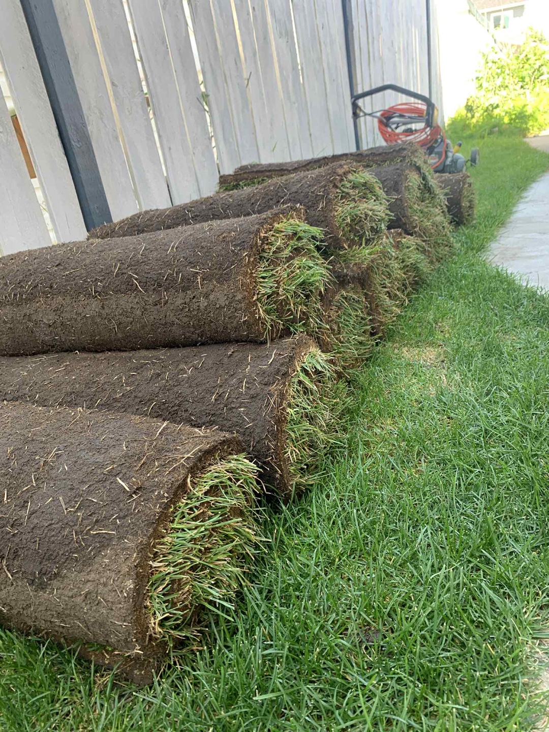 Grass Sod Rolls - Fresh Cut